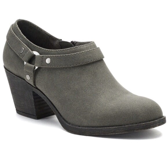 ROCKET DOG Grey Booties Womens 8.5 Faux Suede Ankle Booties Boots - Picture 2 of 11